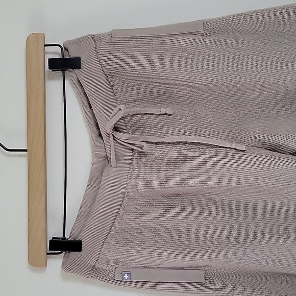 Figs Latte Knit Loungewear Ribbed Sweater Pants Size Medium M - Picture 2 of 8